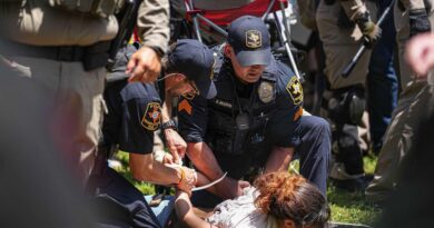 Policía arresta una veintena de estudiantes propalestinos y disuelve un campamento con gases en Texas