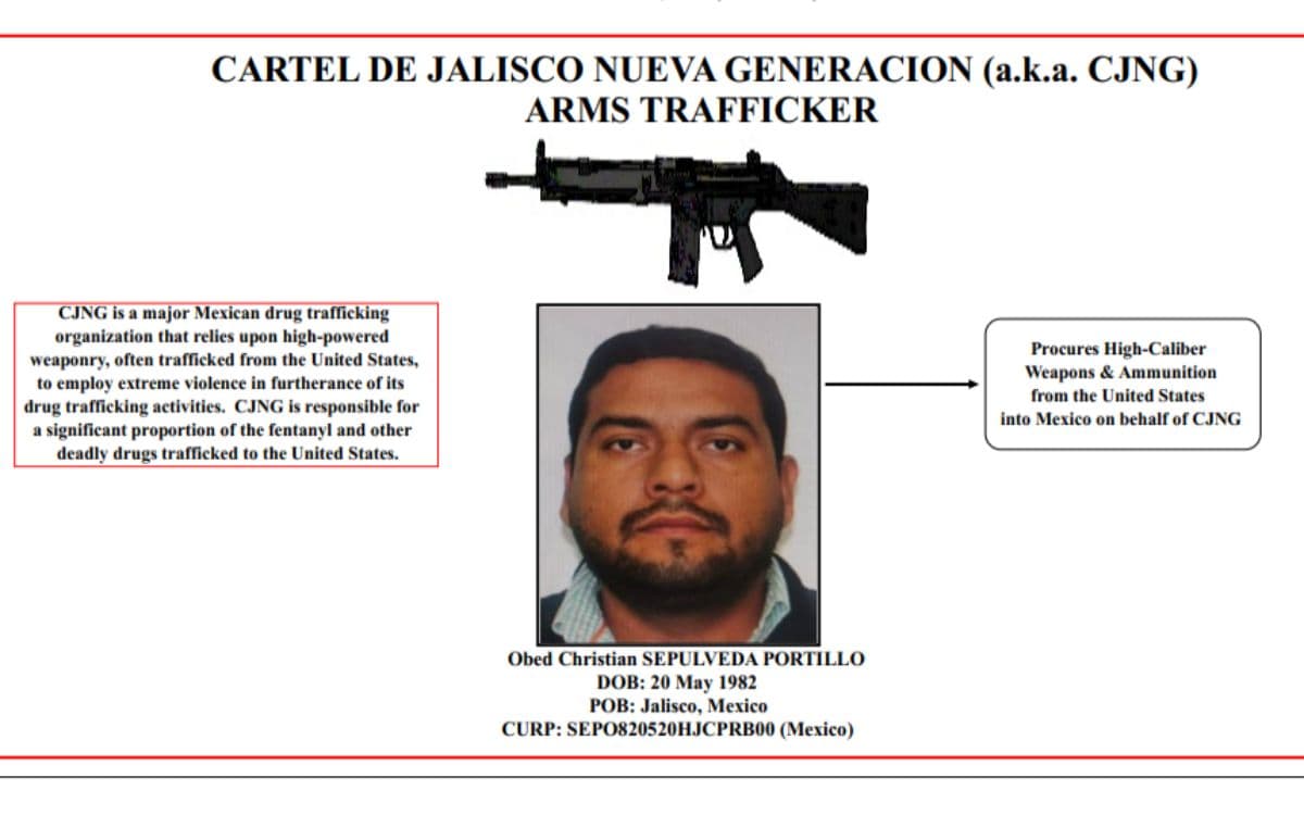 Vinculan En La “lista Negra” A Traficante De Armas Para El Cjng En Eu De Acuerdo Con La Ley 4245