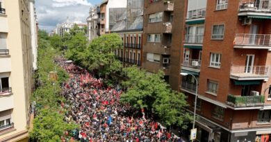 Con la marcha “Por amor a la democracia” activistas piden a Pedro Sánchez no dimitir en el lunes crucial