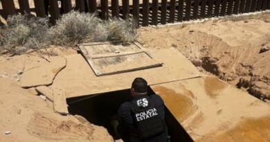 Localizan ‘narcotúnel’ en San Luis Río Colorado que pasa bajo el muro fronterizo de México y EU