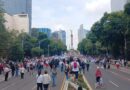 Doble marcha protesta de estudiantes, ONGs y trabajadores del PDF contra la reforma judicial