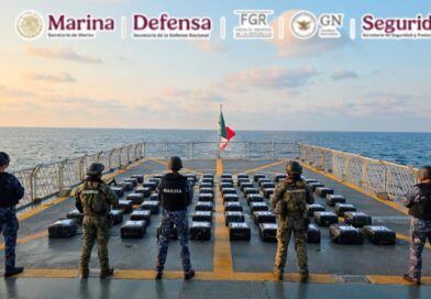 Marina incauta 80 bultos de cocaína a 200 millas del sureste de las costas de Acapulco  