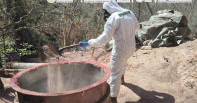Desmantelan 3 laboratorios y aseguran 4 toneladas de metanfetamina
