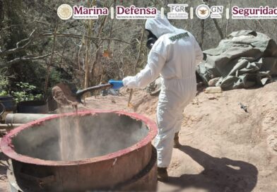 Desmantelan 3 laboratorios y aseguran 4 toneladas de metanfetamina