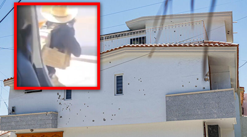 Mensaje a Rocha: exhiben en video a Sicario que ataca balazos una de las casas del gobernador con licencia
