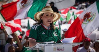 Opacan eventos violentos: gobernadora interina celebra acto masivo en apoyo a Sheinbaum