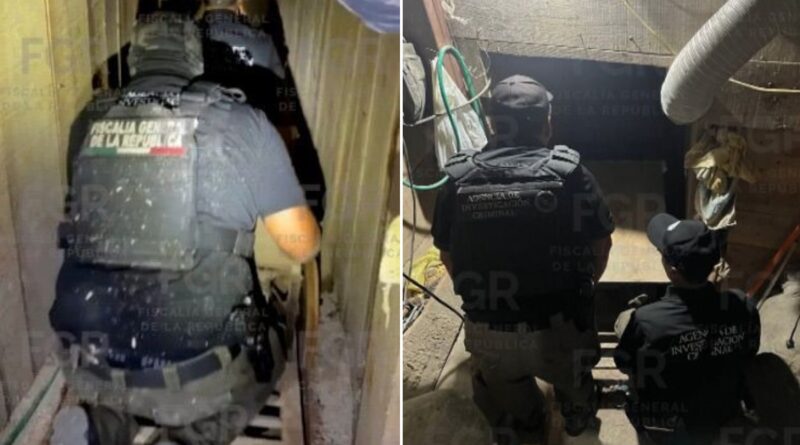 Sin detenidos la FGR localiza narcotúnel de 265 metros de longitud en vivienda en Tijuana