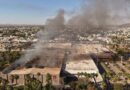 Voraz incendio en la Plaza Fiesta Las Palmas en Los Mochis con saldo de 5 muertos y más de 30 heridos