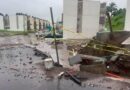 Lluvias desnudan la pésima calidad de la construcción de la Unidad Bienestar en Veracruz