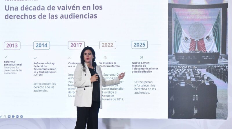 Polemizan concesionarios de Radio y TV y Presidenta por consulta sobre derechos de audiencia