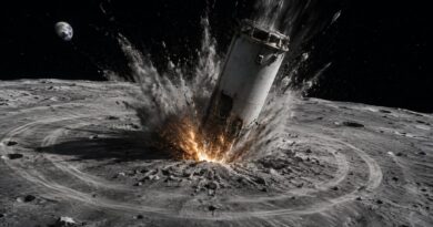 La basura espacial ya golpea la Luna: un cohete de SpaceX habría dejado un cráter de 18 metros