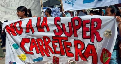Comunidades étnicas realizan marchas protestas de Chiapas en oposición a la autopista Palenque-Ocosingo