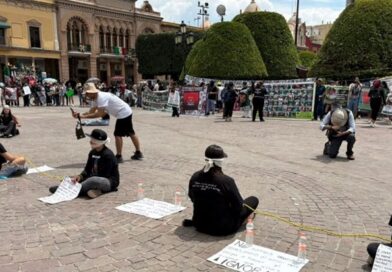 Marcha protesta de colectivos en 5 municipios de Guanajuato para exigir justicia por los desaparecidos