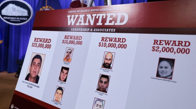 Washington aumenta recompensa para desmantelar al CJNG de sus liderazgos y narcopolíticos
