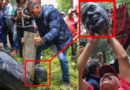 Manifestantes del SME destruyen efigie de Calderón tras protesta en Reforma